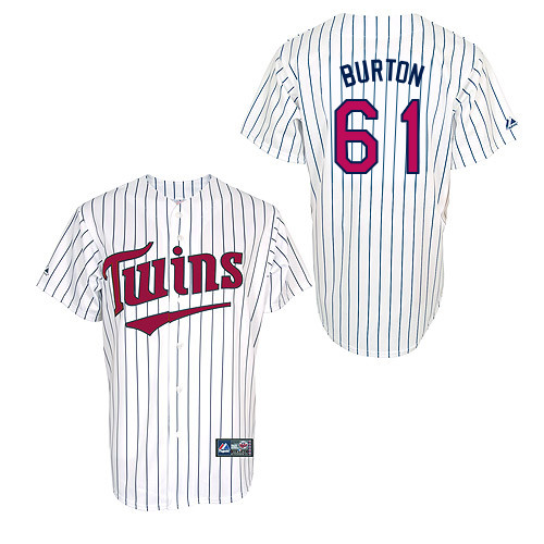 Jared Burton #61 Youth Baseball Jersey-Minnesota Twins Authentic 2014 ALL Star Alternate 3 White Cool Base MLB Jersey